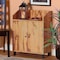 Baxton Studio Rossin Modern Oak Brown Finished Wood 2-Door Entryway Shoe Storage Cabinet with Top Shelf 182-11690-Zoro - alternate 8